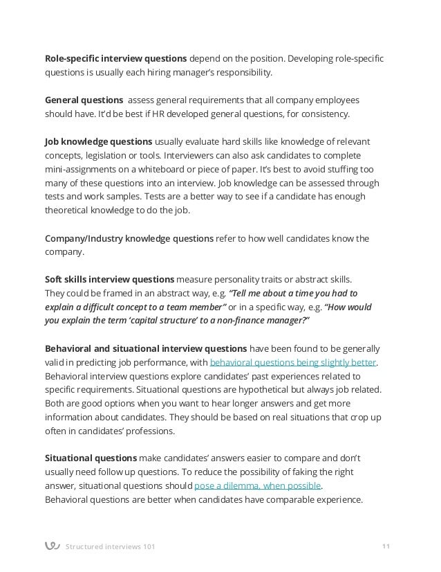Structured Interviews 101 How To Make The Most Effective Interview P