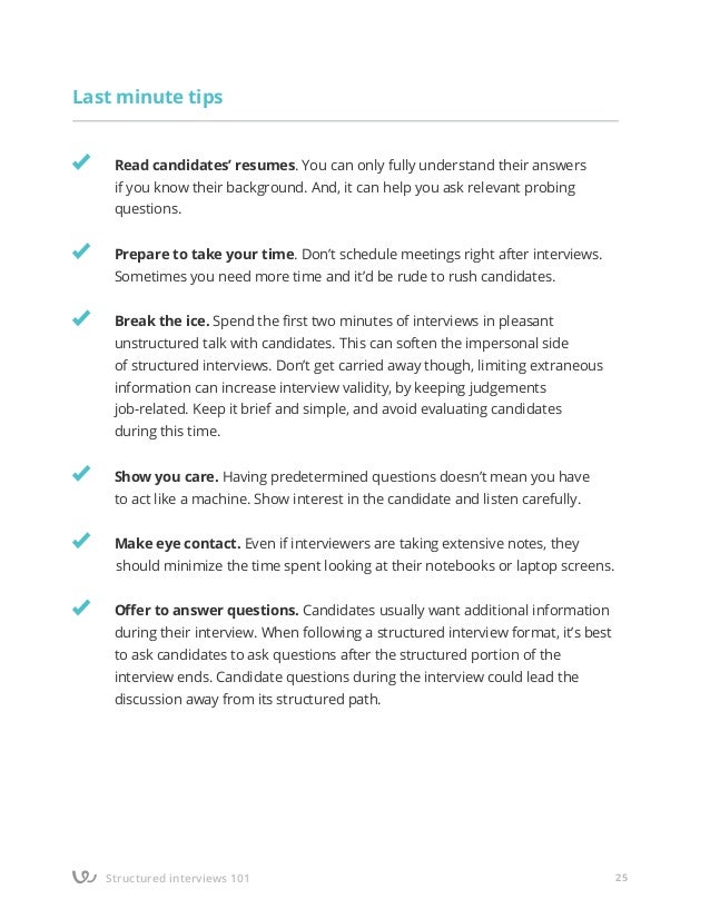Structured interviews 101: How to make the most effective interview p…