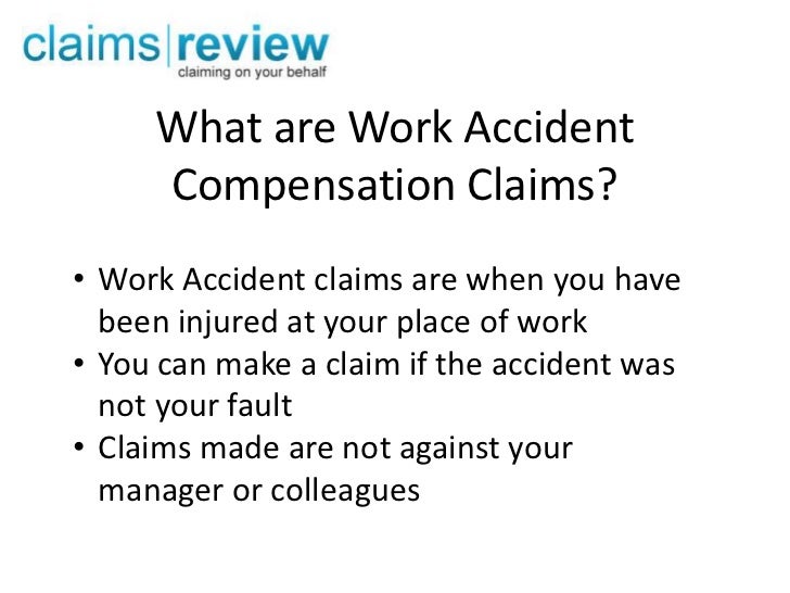 Work accident compensation claims
