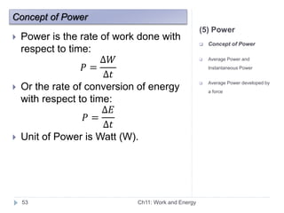 Work and energy | PPTX