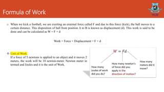 Work and energy. Practical Problems on Work and Energy | PPTX