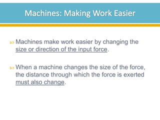 Work and Machines | PPTX