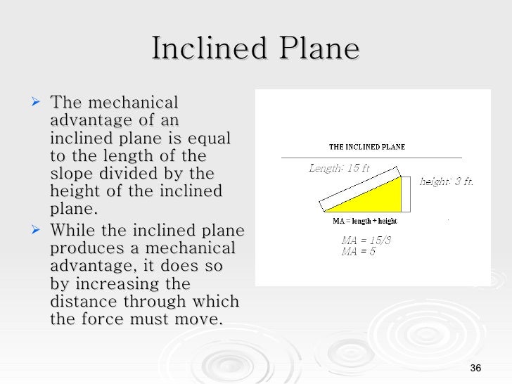 work and simple machines how an inclined plane works