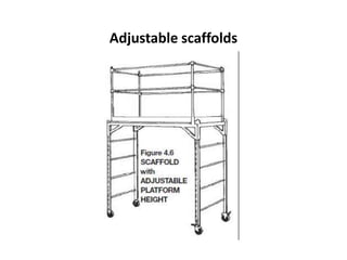 Adjustable scaffolds
 