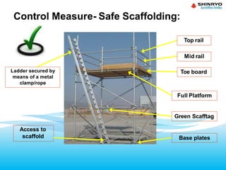 Scaffold Load Control Working at height safety precaution, Scaffolding safety | PDF