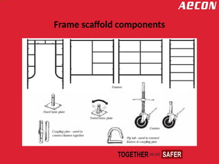 Frame scaffold components
 