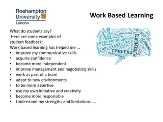Work based learning 15 pp | PPTX