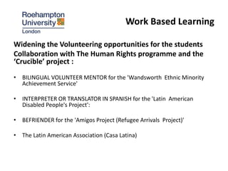 Work based learning 15 pp | PPTX