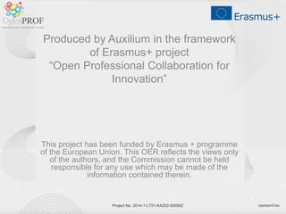 openprof.euProject No. 2014-1-LT01-KA202-000562
Work based learningGeneral
Competencies
Mindmap
 