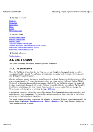 Workbench user guide