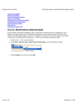 Workbench user guide