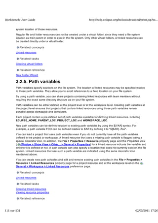 Workbench user guide