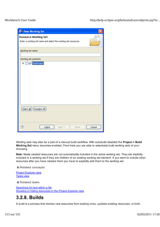 Workbench user guide
