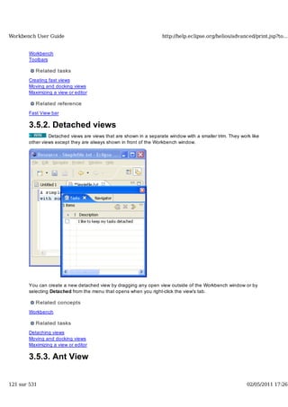 Workbench user guide