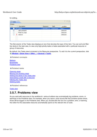 Workbench user guide