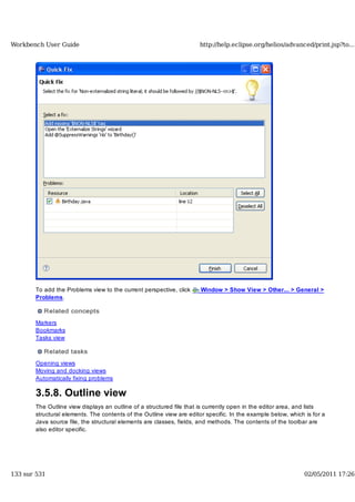 Workbench user guide