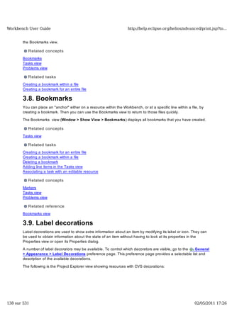 Workbench user guide