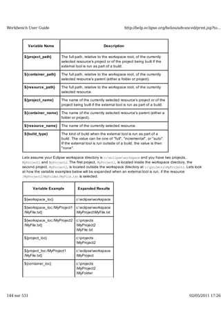 Workbench user guide