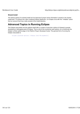 Workbench user guide