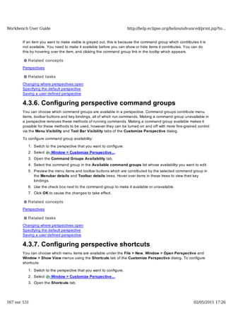 Workbench user guide