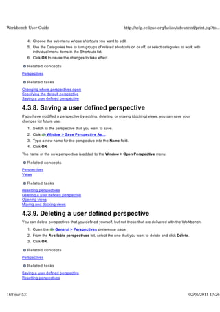 Workbench user guide