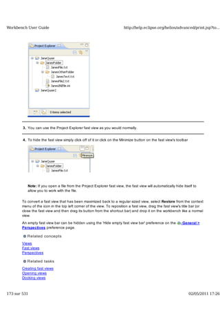 Workbench user guide