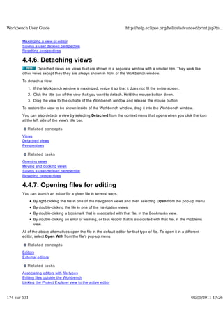 Workbench user guide