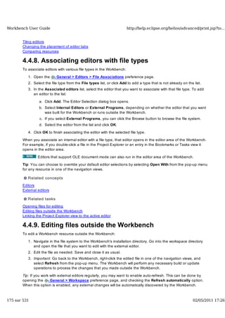 Workbench user guide