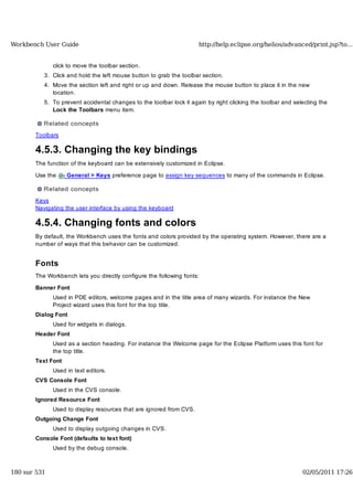 Workbench user guide