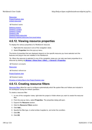 Workbench user guide