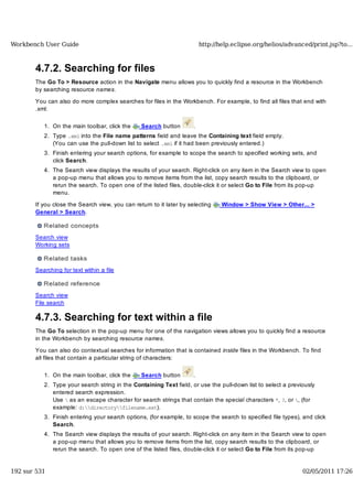 Workbench user guide