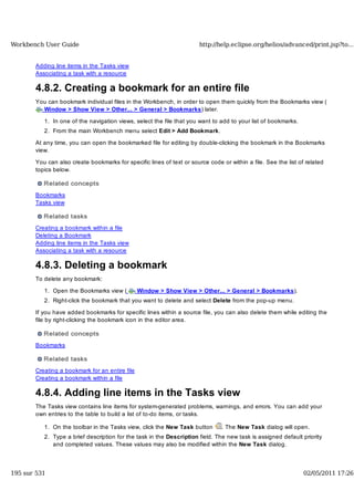Workbench user guide