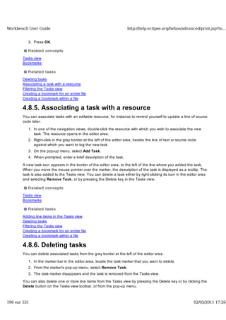 Workbench user guide