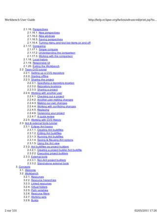 Workbench user guide