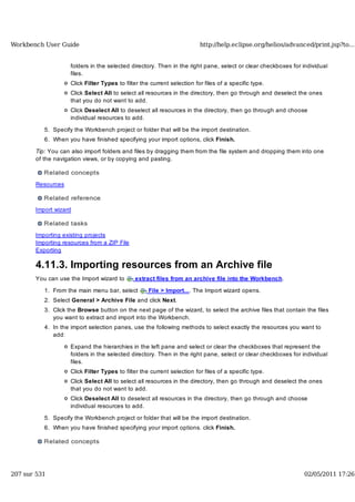 Workbench user guide