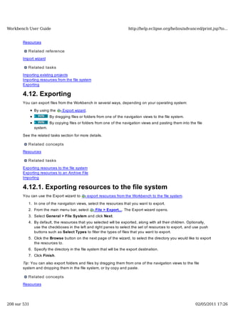 Workbench user guide
