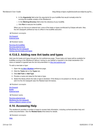 Workbench user guide