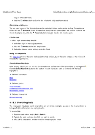 Workbench user guide