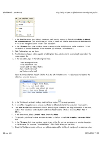Workbench user guide