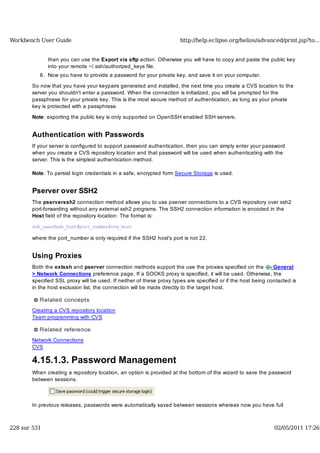 Workbench user guide