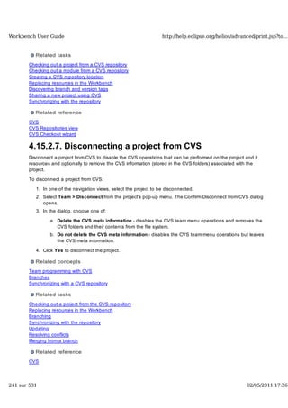 Workbench user guide