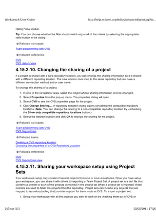 Workbench user guide