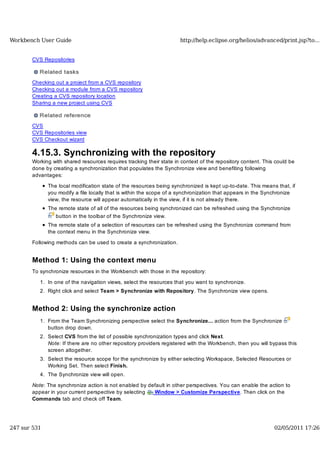 Workbench user guide