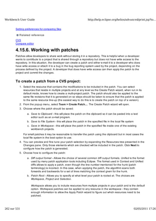 Workbench user guide