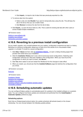 Workbench user guide