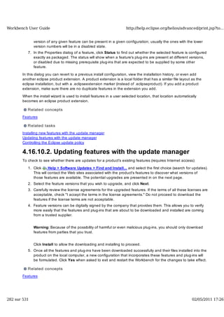 Workbench user guide