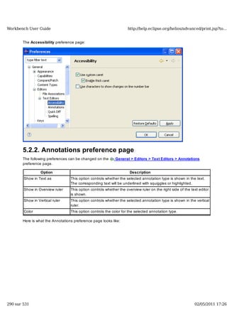 Workbench user guide