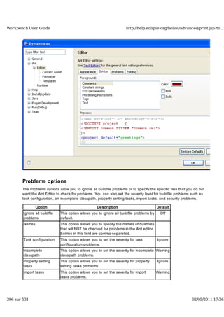 Workbench user guide