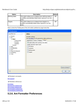 Workbench user guide
