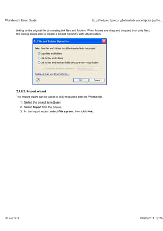 Workbench user guide